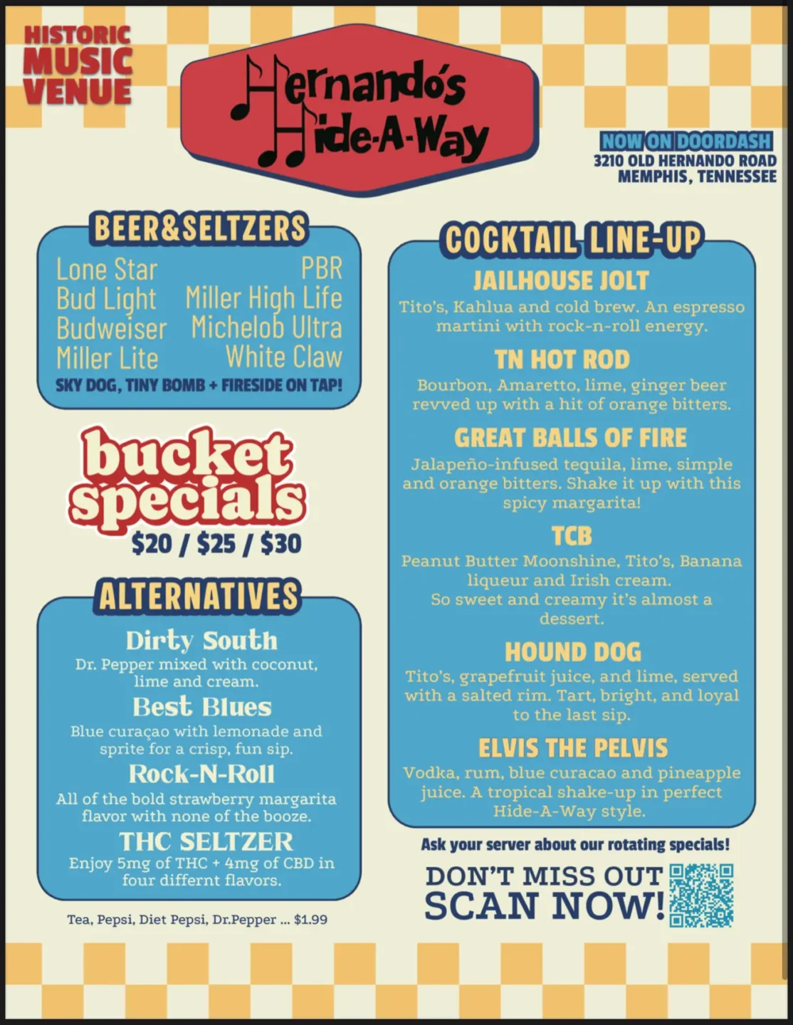 Food & Drink Menu Page 1